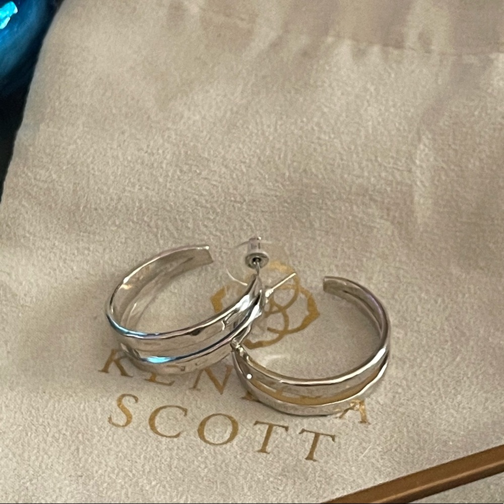 Silver Kendra Scott Hoops
